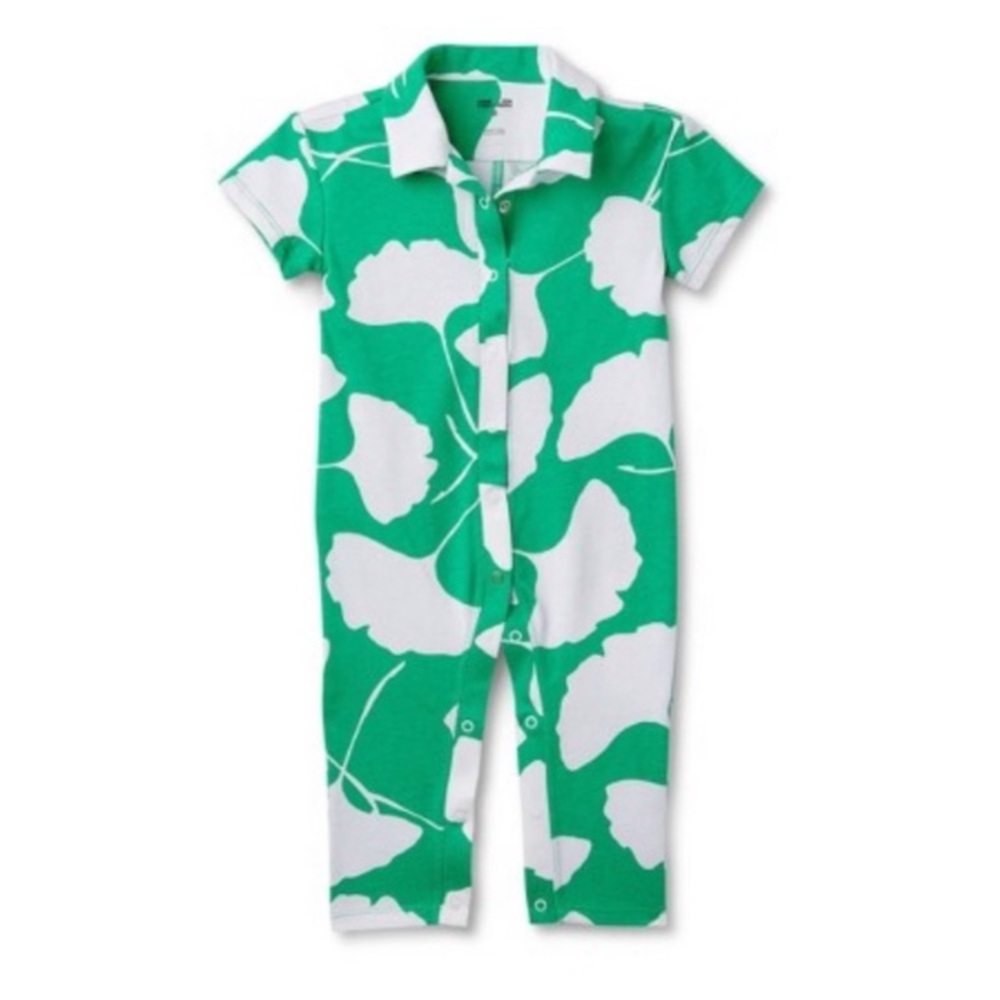 BRAND NEW | NWT | DVF x Target | Limited Edition Green Ginko Baby Jumpsuit